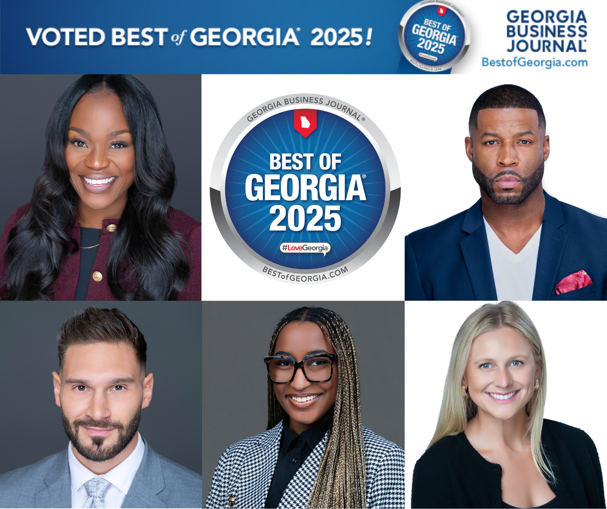 Award-winning Best of Georgia 2025 Professional Headshot Photography Award by PWG Lens in Atlanta